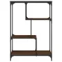 Estantería madera de ingeniería acero roble marrón 81x36x115 cm de , Librerías y estanterías - Ref: Foro24-835408, Precio: 42...