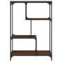 Holzwerkstoffregal aus Stahl, braune Eiche, 81 x 36 x 115 cm von , Bücherregale und Regale - Ref: Foro24-835408, Preis: 42,37...