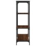 Holzwerkstoffregal aus Stahl, braune Eiche, 81 x 36 x 115 cm von , Bücherregale und Regale - Ref: Foro24-835408, Preis: 42,37...