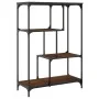 Estantería madera de ingeniería acero roble marrón 81x36x115 cm de , Librerías y estanterías - Ref: Foro24-835408, Precio: 42...