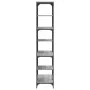 Estantería madera de ingeniería y acero Sonoma gris 91x36x176cm de , Librerías y estanterías - Ref: Foro24-835417, Precio: 71...