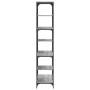 Estantería madera de ingeniería y acero Sonoma gris 91x36x176cm de , Librerías y estanterías - Ref: Foro24-835417, Precio: 71...