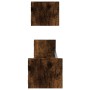 Wall shelves with bars 2 pcs smoked oak 80x16x14 cm by , Shelves and shelves - Ref: Foro24-835441, Price: 33,00 €, Discount: %