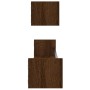 Wandregale mit Stangen 2 Stück Eiche braun 80x16x14 cm von , Regale und Regale - Ref: Foro24-835443, Preis: 31,41 €, Rabatt: %