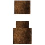 Wandregale mit Stangen, 2 Stück, geräucherte Eiche, 60 x 16 x 14 cm von , Regale und Regale - Ref: Foro24-835436, Preis: 30,0...
