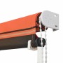 Toldo retráctil naranja y marrón 100x150 cm