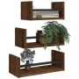 Wandregale mit Stangen, 3 Stück, Eichenbraun, Holzwerkstoff von , Regale und Regale - Ref: Foro24-835448, Preis: 26,84 €, Rab...