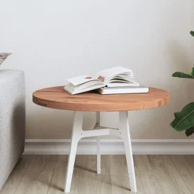 Tablero redondo de madera maciza de haya Ø50x2,5 cm de , Tableros para mesas - Ref: Foro24-355936, Precio: 46,52 €, Descuento: %