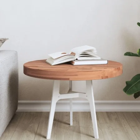 Tablero redondo de madera maciza de haya Ø50x4 cm de , Tableros para mesas - Ref: Foro24-355943, Precio: 61,53 €, Descuento: %