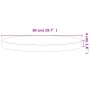 Rundes Brett aus massivem Buchenholz Ø50x4 cm von , Tischplatten - Ref: Foro24-355943, Preis: 62,62 €, Rabatt: %