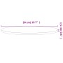 Rundes Brett aus massivem Buchenholz Ø50x1,5 cm von , Tischplatten - Ref: Foro24-355929, Preis: 39,59 €, Rabatt: %