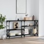 Schwarzer Konsolentisch aus Holzwerkstoff, 150 x 29 x 76,5 cm von , Seitentische - Ref: Foro24-835469, Preis: 73,82 €, Rabatt: %