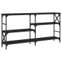 Schwarzer Konsolentisch aus Holzwerkstoff, 150 x 29 x 76,5 cm von , Seitentische - Ref: Foro24-835469, Preis: 73,82 €, Rabatt: %