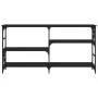 Black engineered wood console table 150x29x76.5 cm by , Side tables - Ref: Foro24-835469, Price: 72,90 €, Discount: %