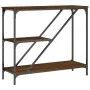 Oak brown engineered wood console table 88.5x30x75 cm by , Side tables - Ref: Foro24-835483, Price: 48,57 €, Discount: %