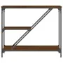 Oak brown engineered wood console table 88.5x30x75 cm by , Side tables - Ref: Foro24-835483, Price: 48,57 €, Discount: %