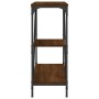 Oak brown engineered wood console table 88.5x30x75 cm by , Side tables - Ref: Foro24-835483, Price: 49,21 €, Discount: %