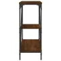 Oak brown engineered wood console table 88.5x30x75 cm by , Side tables - Ref: Foro24-835483, Price: 48,57 €, Discount: %