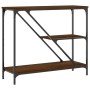 Konsolentisch aus eichenbraunem Holzwerkstoff, 88,5 x 30 x 75 cm von , Seitentische - Ref: Foro24-835483, Preis: 49,21 €, Rab...