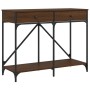 Oak brown engineered wood console table 100x39x78.5 cm by , Side tables - Ref: Foro24-835488, Price: 65,67 €, Discount: %