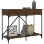 Oak brown engineered wood console table 100x39x78.5 cm by , Side tables - Ref: Foro24-835488, Price: 64,87 €, Discount: %