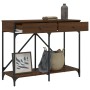 Oak brown engineered wood console table 100x39x78.5 cm by , Side tables - Ref: Foro24-835488, Price: 65,67 €, Discount: %