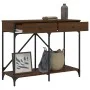 Oak brown engineered wood console table 100x39x78.5 cm by , Side tables - Ref: Foro24-835488, Price: 64,87 €, Discount: %