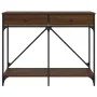 Oak brown engineered wood console table 100x39x78.5 cm by , Side tables - Ref: Foro24-835488, Price: 64,87 €, Discount: %
