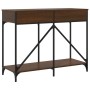 Konsolentisch aus eichenbraunem Holzwerkstoff, 100 x 39 x 78,5 cm von , Seitentische - Ref: Foro24-835488, Preis: 65,67 €, Ra...