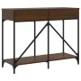 Oak brown engineered wood console table 100x39x78.5 cm by , Side tables - Ref: Foro24-835488, Price: 64,87 €, Discount: %