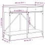 Oak brown engineered wood console table 100x39x78.5 cm by , Side tables - Ref: Foro24-835488, Price: 64,87 €, Discount: %