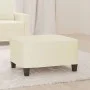 Cream synthetic leather footstool 70x55x41 cm by , Ottomans - Ref: Foro24-349356, Price: 60,50 €, Discount: %
