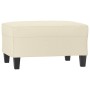Cremefarbener Fußhocker aus Kunstleder, 70 x 55 x 41 cm von , Osmanen - Ref: Foro24-349356, Preis: 60,50 €, Rabatt: %