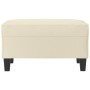 Cremefarbener Fußhocker aus Kunstleder, 70 x 55 x 41 cm von , Osmanen - Ref: Foro24-349356, Preis: 60,50 €, Rabatt: %