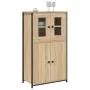 Aparador alto madera contrachapada roble Sonoma 62x32x106,5 cm de , Aparadores - Ref: Foro24-834206, Precio: 102,02 €, Descue...