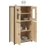 Aparador alto madera contrachapada roble Sonoma 62x32x106,5 cm de , Aparadores - Ref: Foro24-834206, Precio: 102,02 €, Descue...