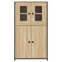 Aparador alto madera contrachapada roble Sonoma 62x32x106,5 cm de , Aparadores - Ref: Foro24-834206, Precio: 102,02 €, Descue...