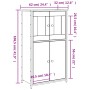 Aparador alto madera contrachapada roble Sonoma 62x32x106,5 cm de , Aparadores - Ref: Foro24-834206, Precio: 103,48 €