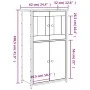 Aparador alto madera contrachapada roble Sonoma 62x32x106,5 cm de , Aparadores - Ref: Foro24-834206, Precio: 102,02 €, Descue...