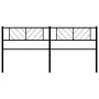 Cabecero de metal negro 200 cm de , Cabeceros y pies de cama - Ref: Foro24-372217, Precio: 35,07 €, Descuento: %