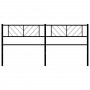 Kopfteil aus schwarzem Metall, 200 cm von , Kopf- und Fußteile - Ref: Foro24-372217, Preis: 35,62 €, Rabatt: %