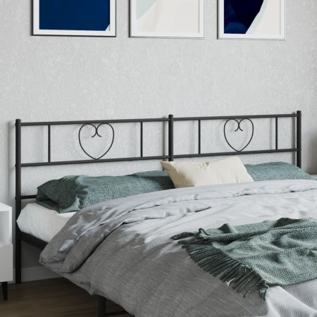 Kopfteil aus schwarzem Metall, 200 cm von , Kopf- und Fußteile - Ref: Foro24-355501, Preis: 33,61 €, Rabatt: %