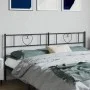 Kopfteil aus schwarzem Metall, 200 cm von , Kopf- und Fußteile - Ref: Foro24-355501, Preis: 32,61 €, Rabatt: %