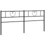 Kopfteil aus schwarzem Metall, 200 cm von , Kopf- und Fußteile - Ref: Foro24-355501, Preis: 32,61 €, Rabatt: %