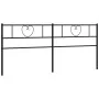 Cabecero de metal negro 200 cm de , Cabeceros y pies de cama - Ref: Foro24-355501, Precio: 32,60 €, Descuento: %