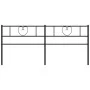 Kopfteil aus schwarzem Metall, 200 cm von , Kopf- und Fußteile - Ref: Foro24-355501, Preis: 32,61 €, Rabatt: %