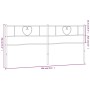 Kopfteil aus schwarzem Metall, 200 cm von , Kopf- und Fußteile - Ref: Foro24-355501, Preis: 33,61 €, Rabatt: %