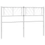 Kopfteil aus weißem Metall, 135 cm von , Kopf- und Fußteile - Ref: Foro24-372260, Preis: 29,68 €, Rabatt: %
