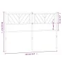 Kopfteil aus weißem Metall, 135 cm von , Kopf- und Fußteile - Ref: Foro24-372260, Preis: 29,68 €, Rabatt: %