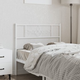 White metal headboard 75 cm by , Headboards and footboards - Ref: Foro24-355342, Price: 23,93 €, Discount: %